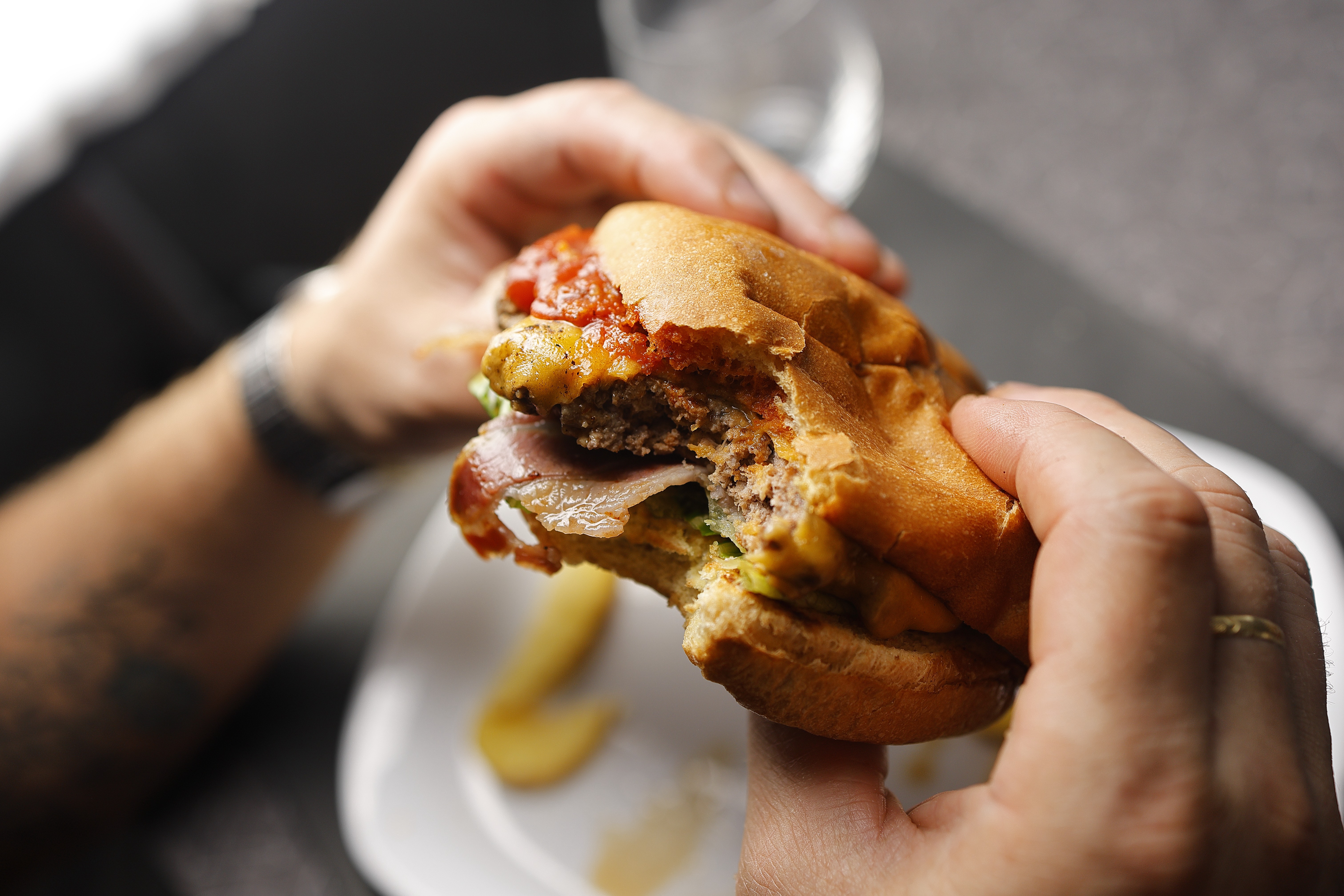 Hamburger di Chianina per cena